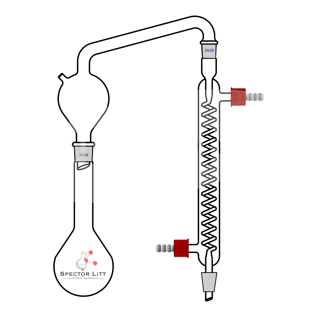Distilling Apparatus Ammonia with Graham condenser